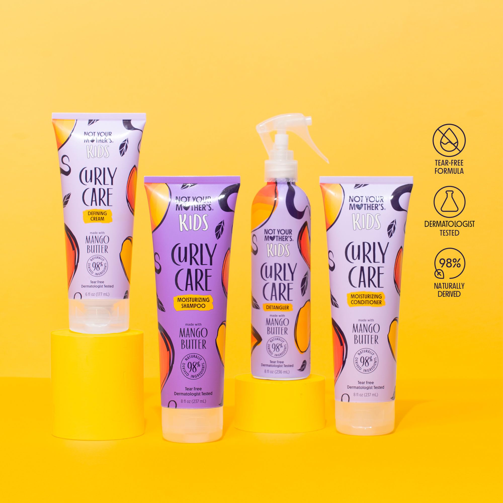 Not Your Mother's Kids Curly Care 98 percent naturally derived ingredients