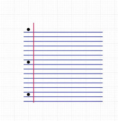 Notebook Paper Print Stencil 2 part for decorating cookies and cakes