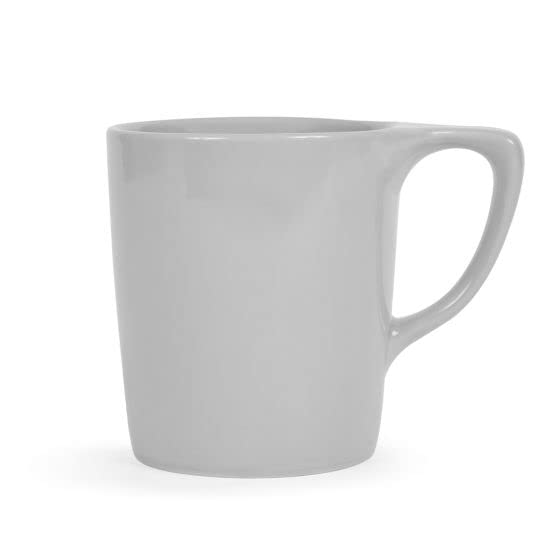 notNeutral Lino porcelain coffee cup 16 oz light gray