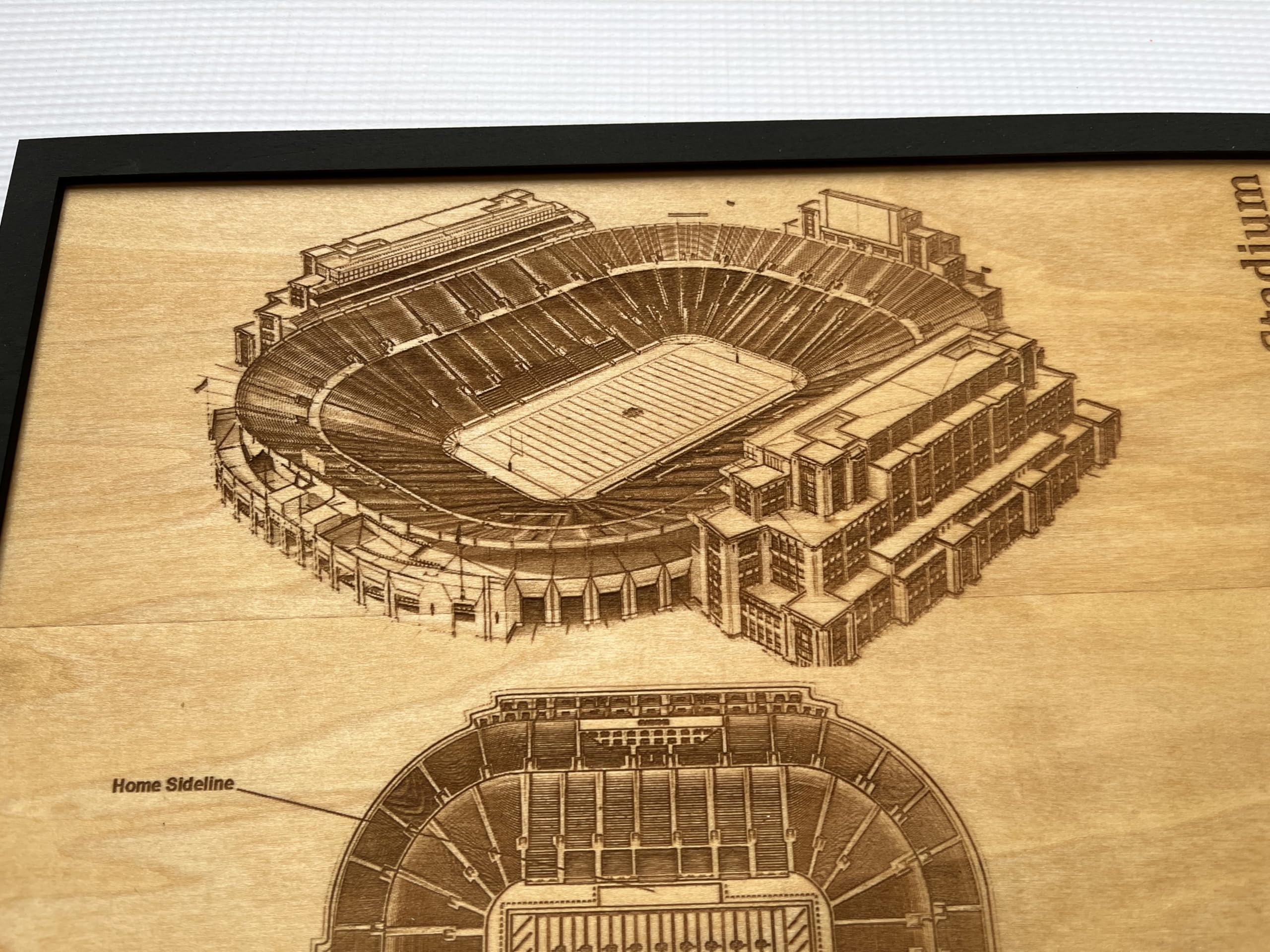 Notre Dame Stadium South Bend wall art handmade in USA