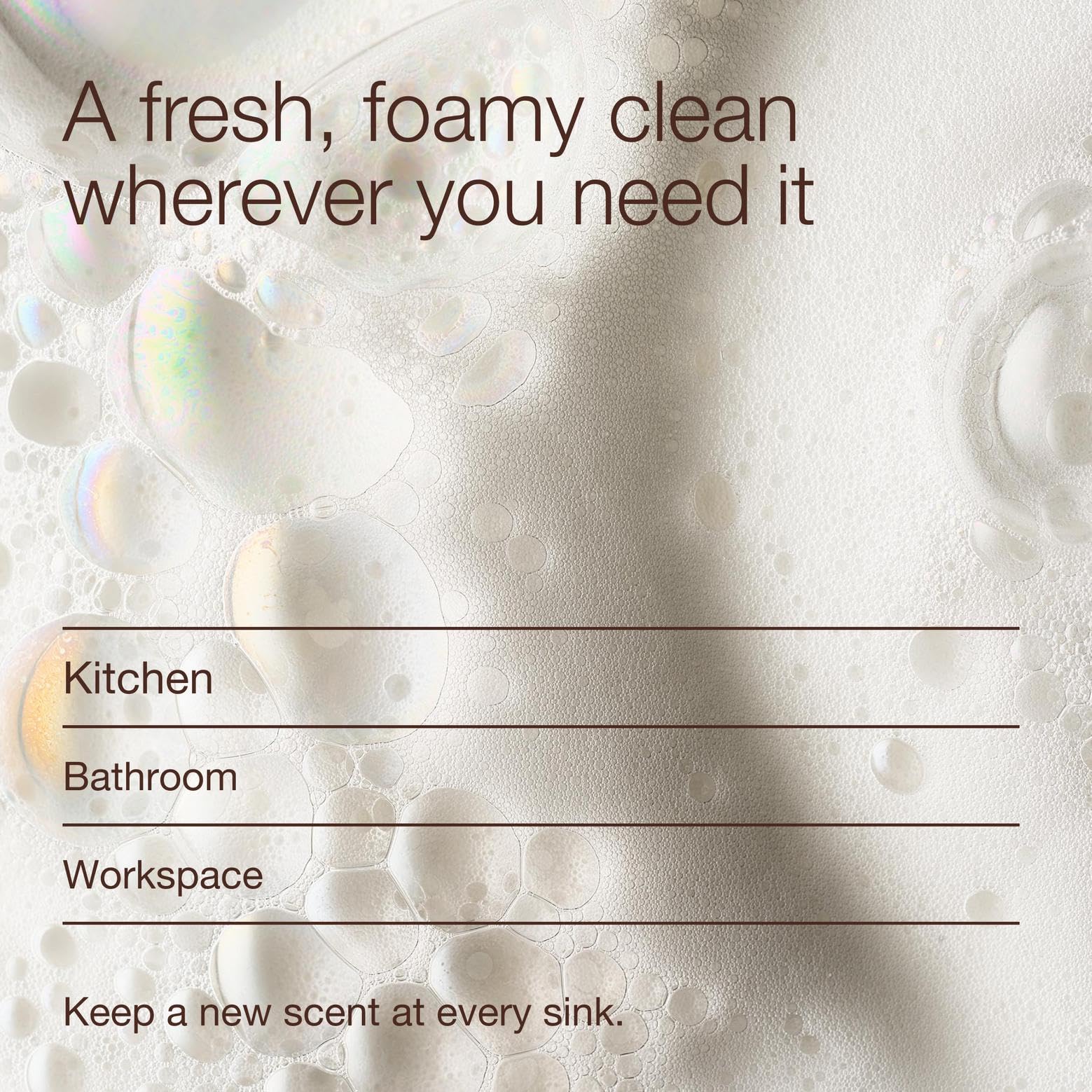 Nourishing foam hand soap ingredients vitamin E aloe shea