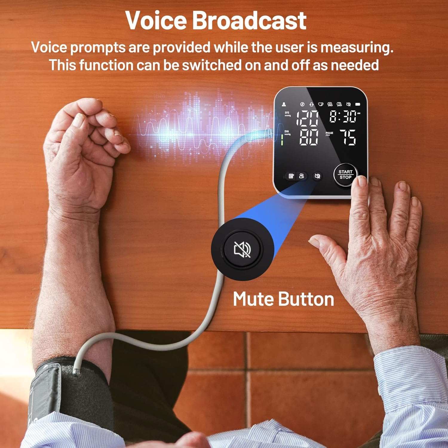 Portable 182g NOUYAN blood pressure monitor