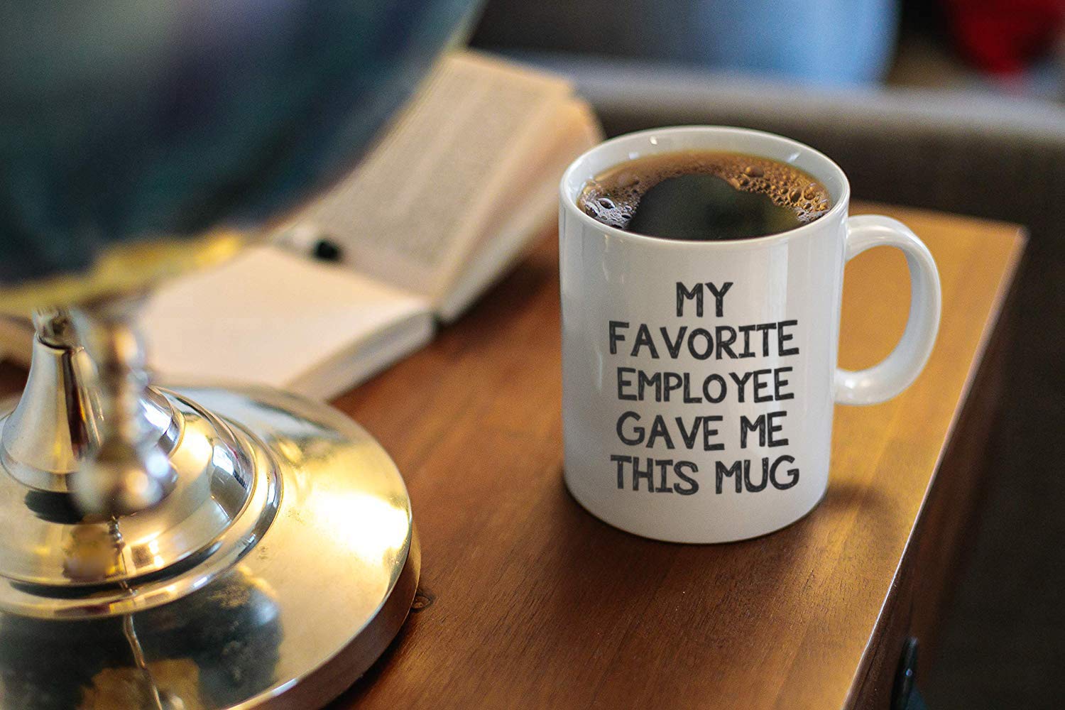 Gift-ready novelty mug for boss birthday or Christmas