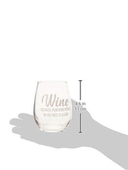 novelty wine glass suitable for coworker