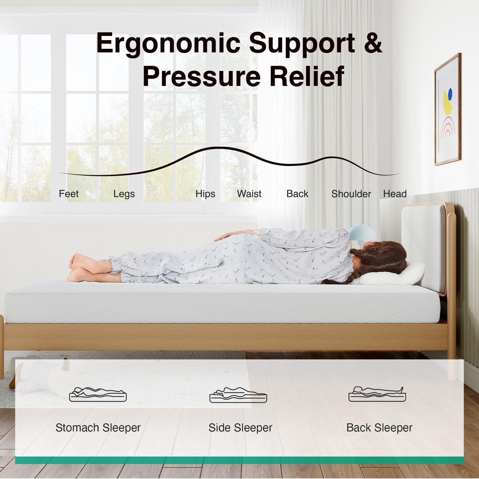 Breathable comfort layer on Novilla full size mattress