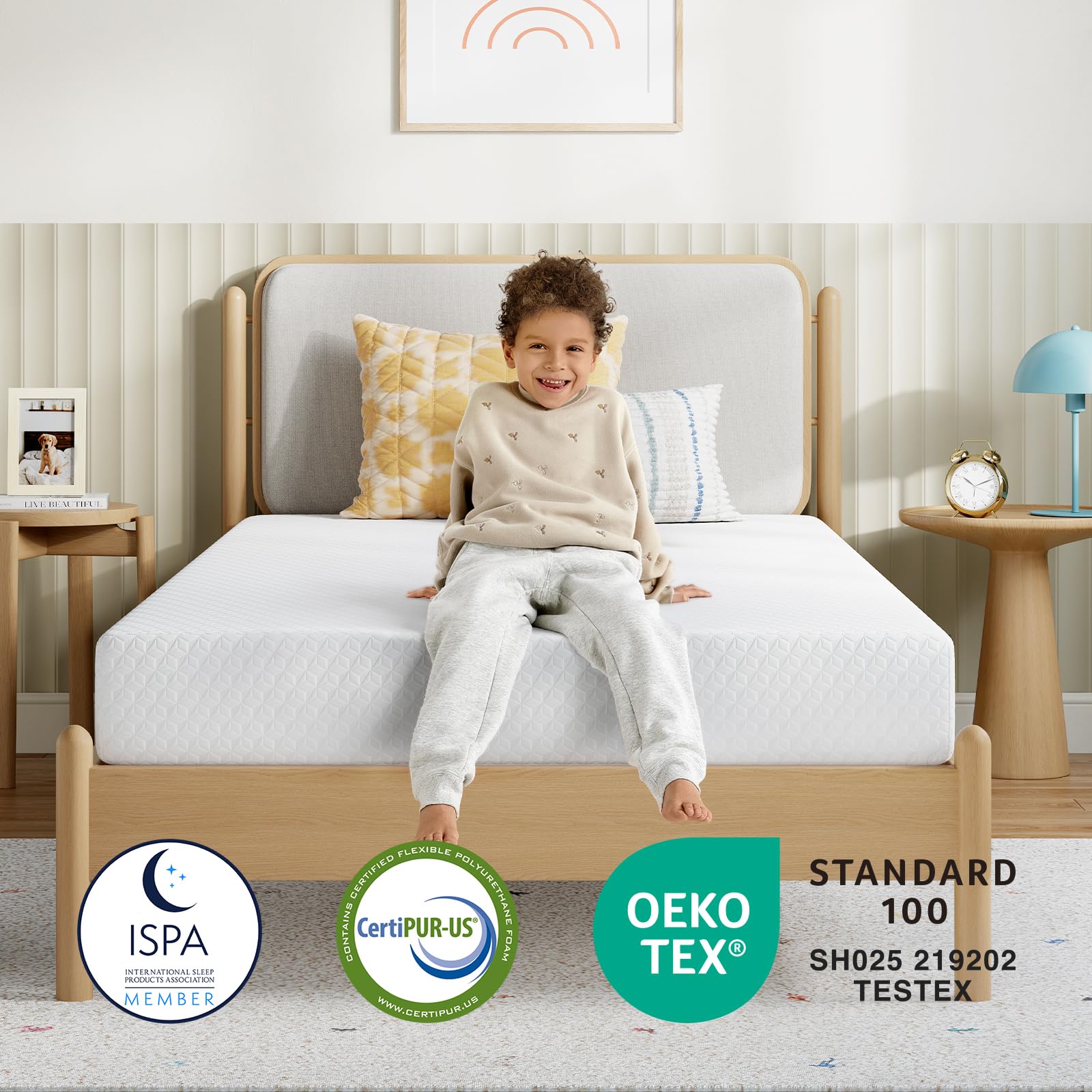 Boxed delivery setup for Novilla full-size mattress