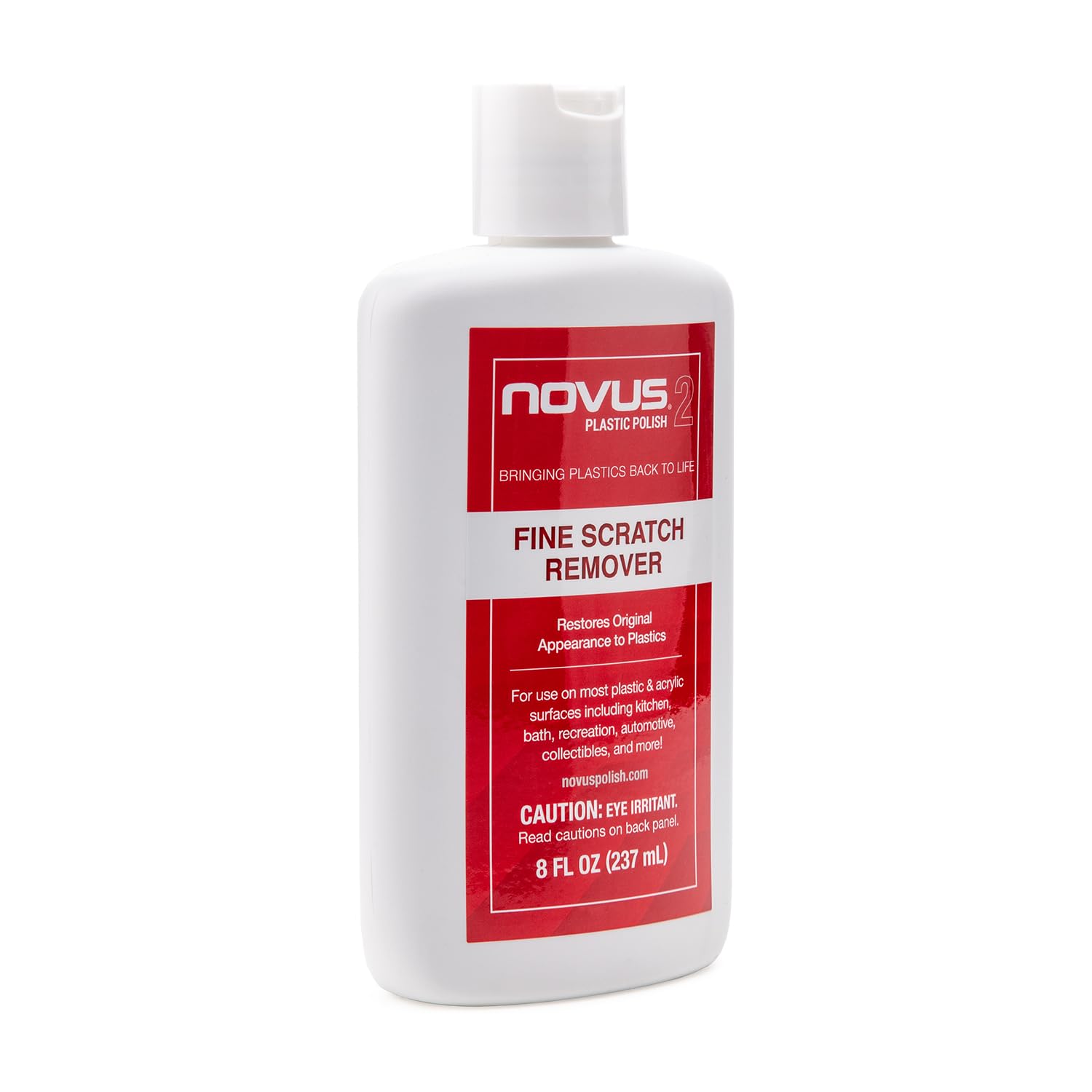 Not for coated plastics or eyeglass lenses per NOVUS guidance