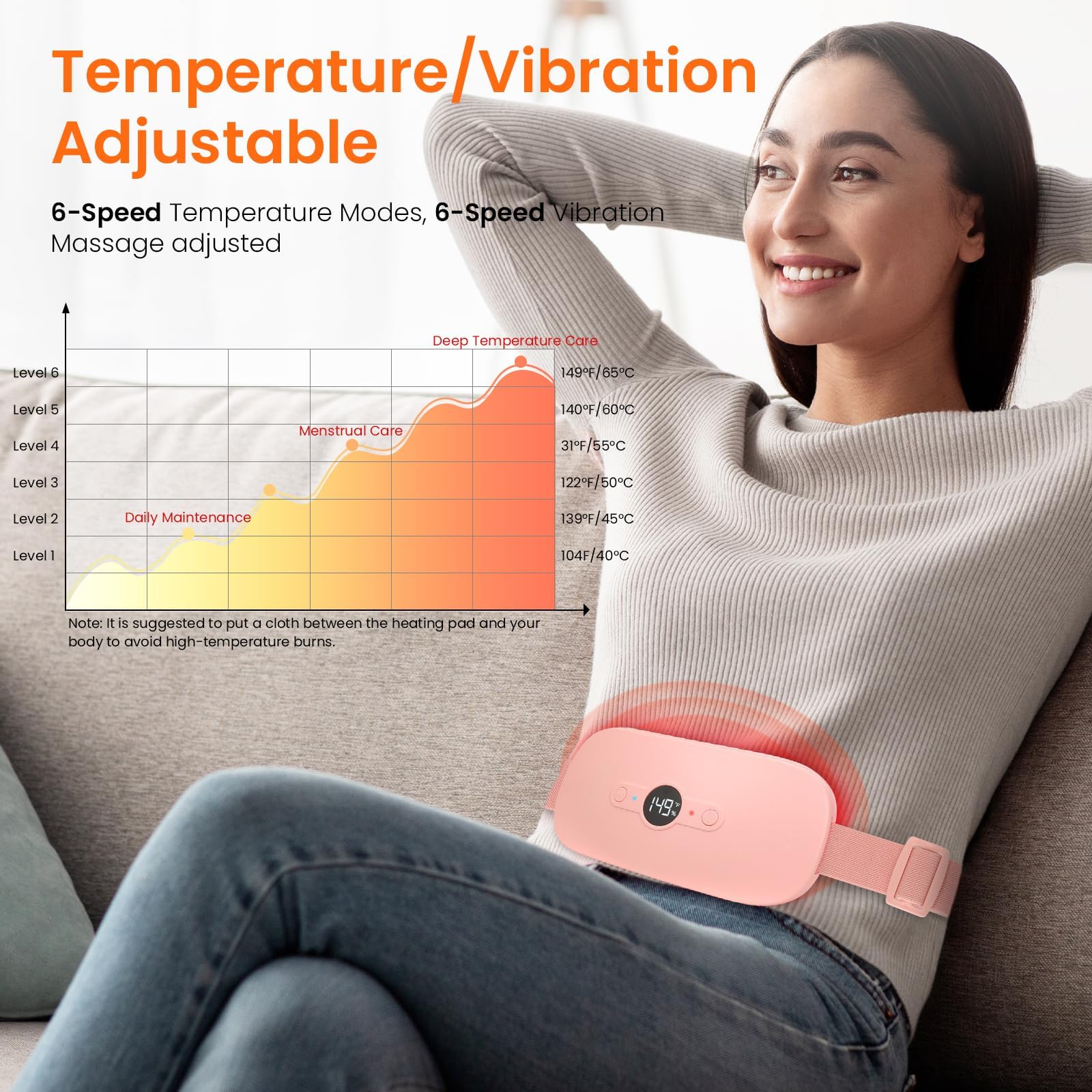 NOWWISH Type-C charging heating pad 104-149F