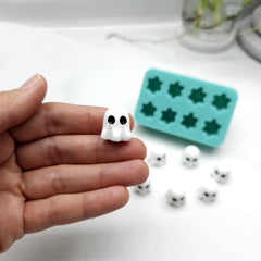 Halloween ghost silicone mold for soap making and crafts