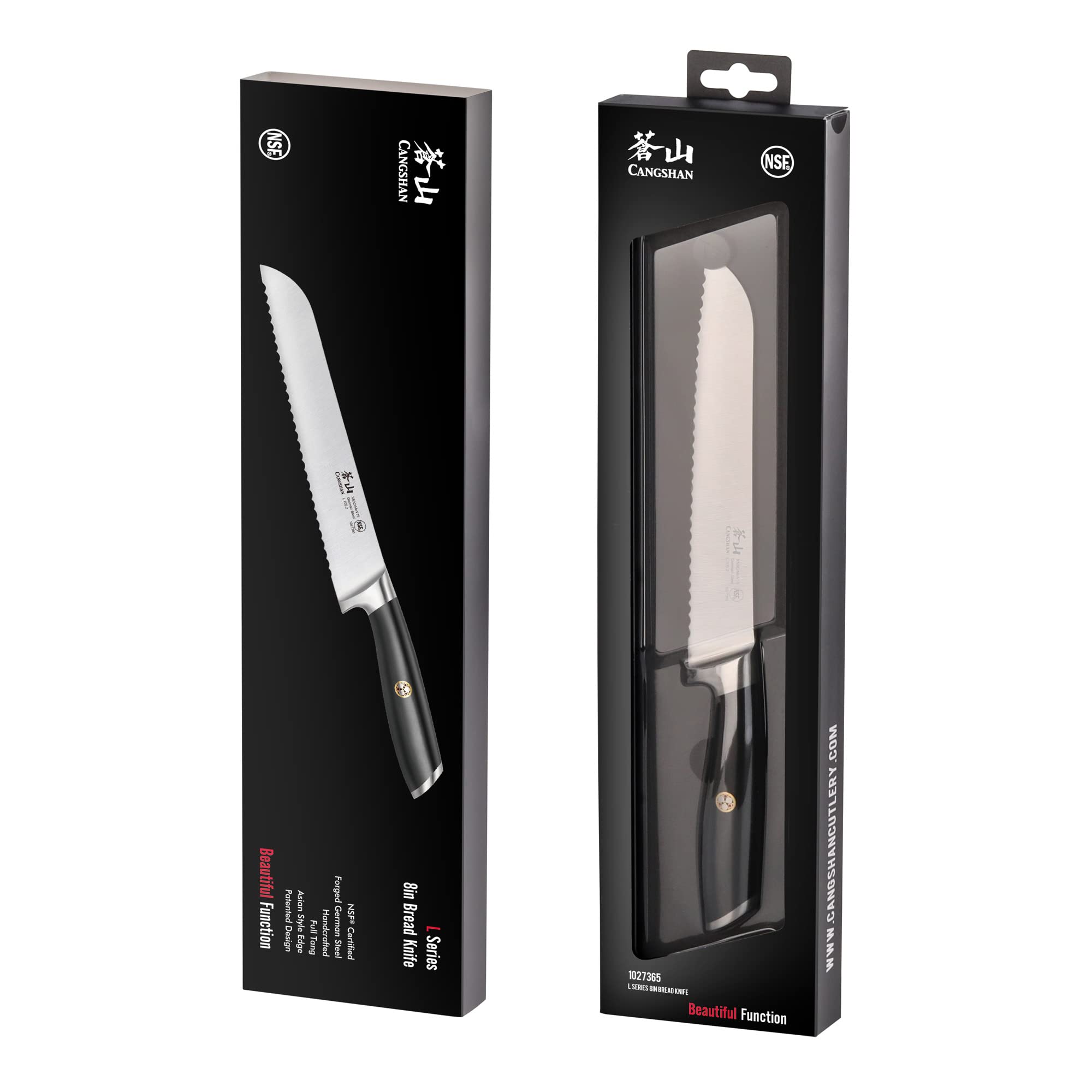 Model 1027365 bread knife by Cangshan L Series