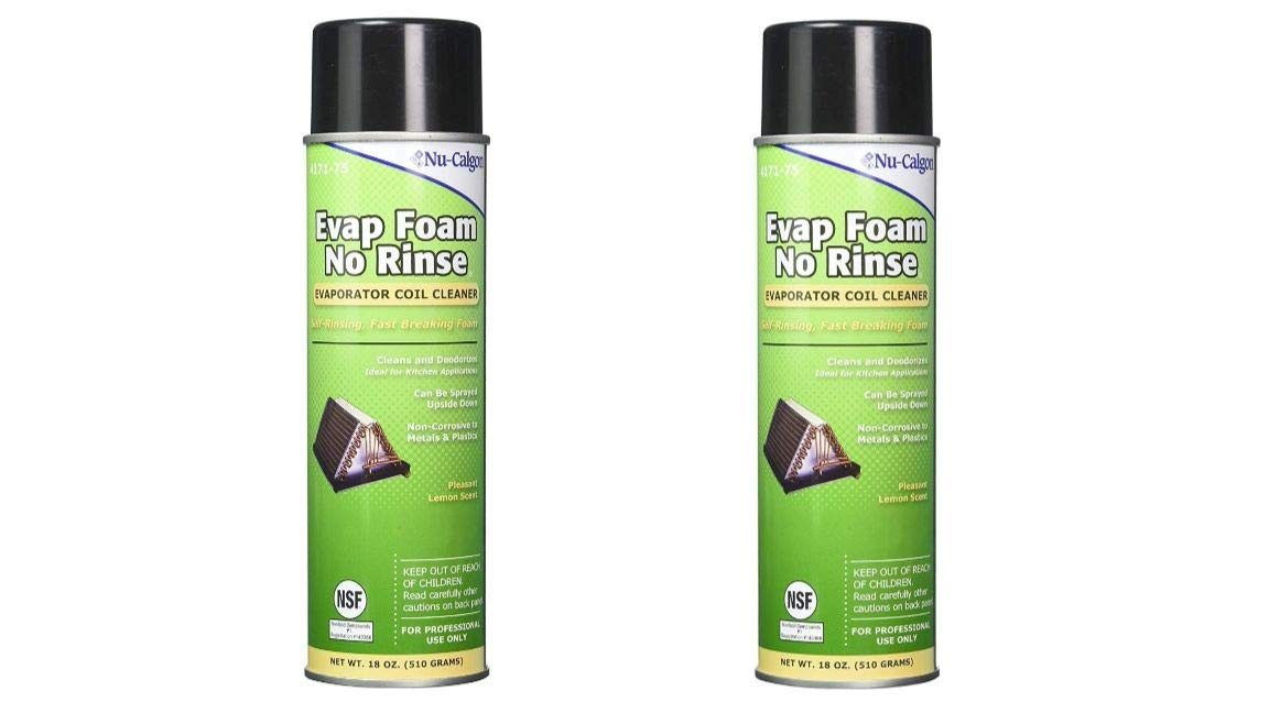 Nu-Calgon 4171-75 Evap Foam No Rinse Evaporator Coil Cleaner Pack 2 cans