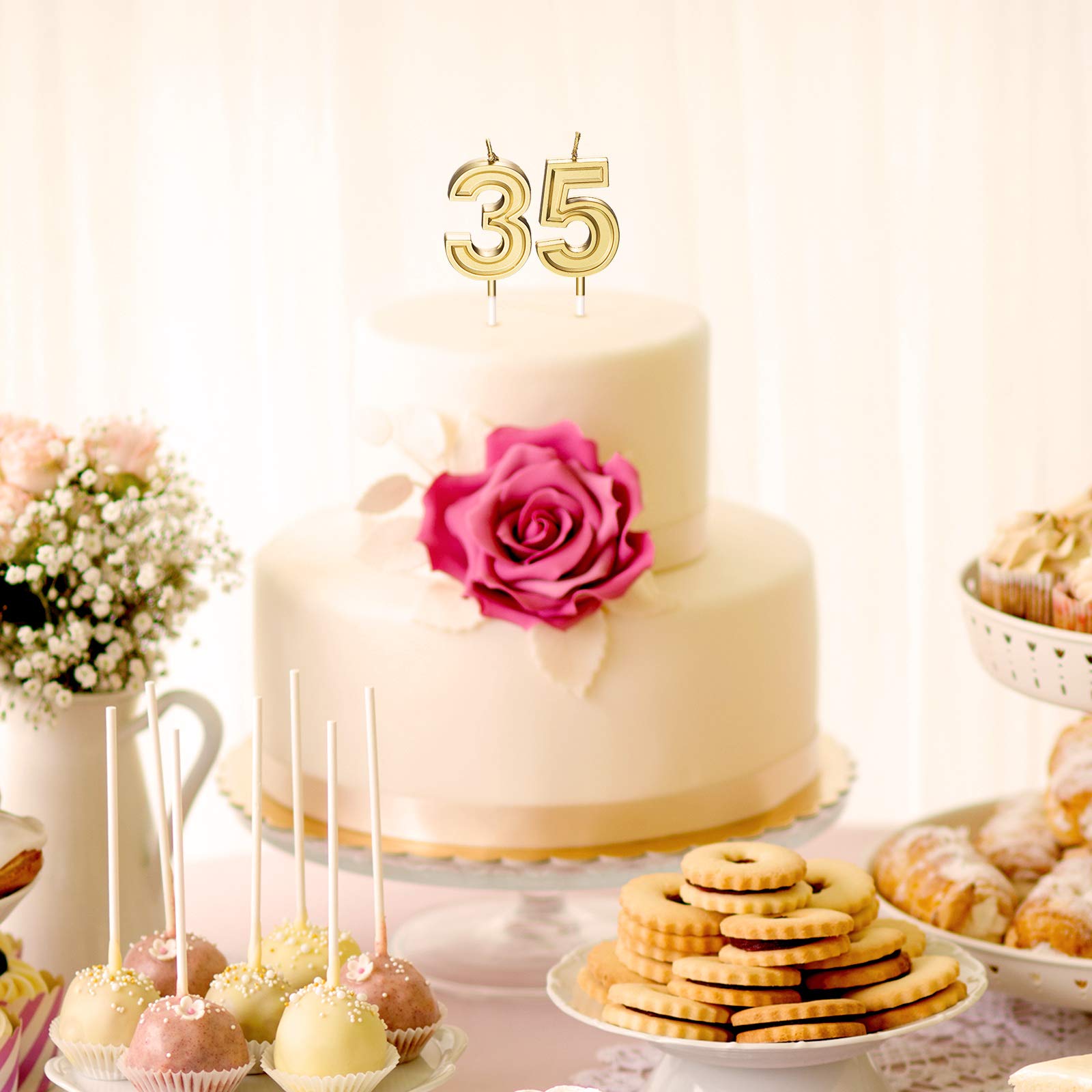 Lightweight 3.54 inch cake topper fits most cakes Nuanchu