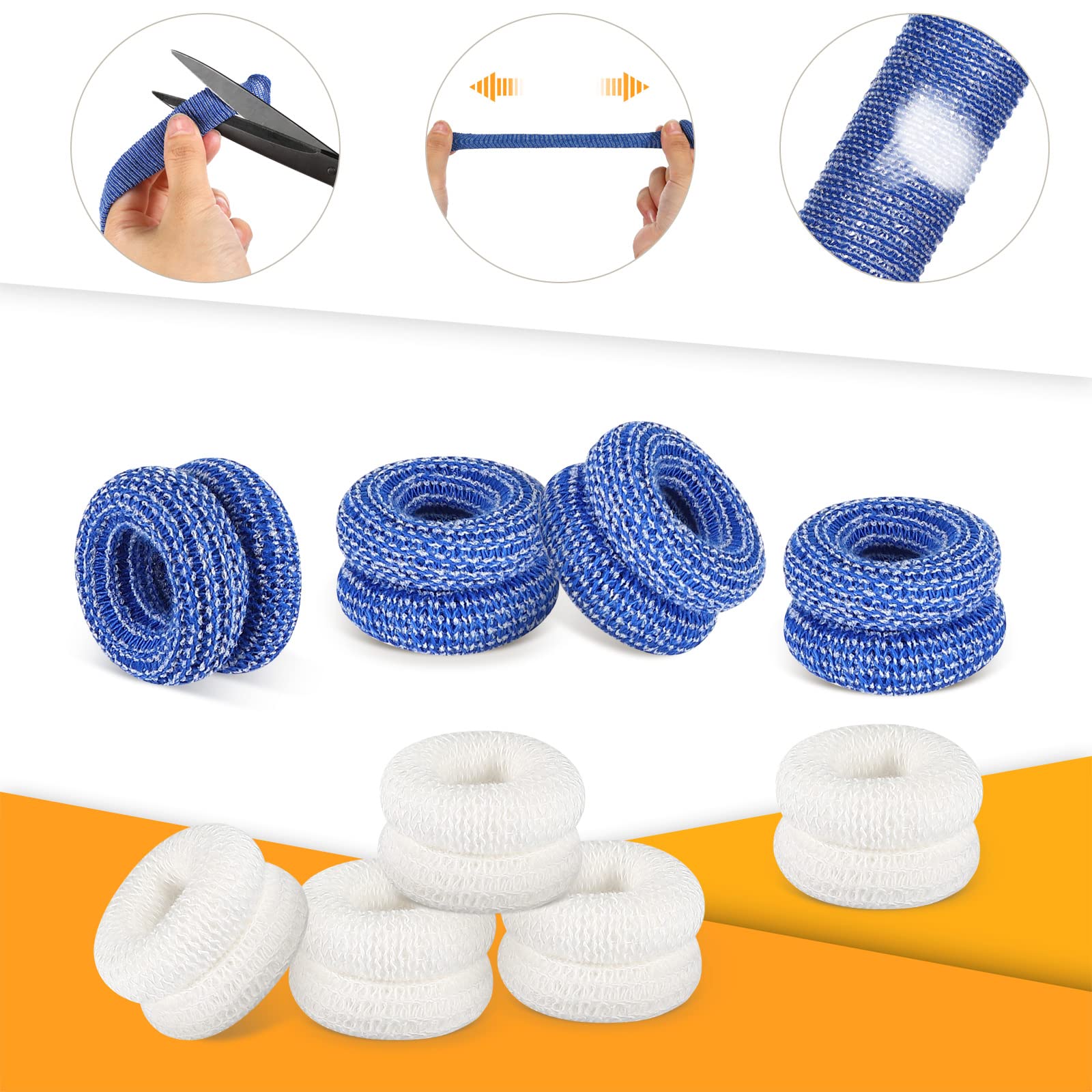 Breathable cotton finger bandage by Nuanchu close up