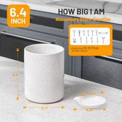 Nucookery ceramic utensil crock large capacity