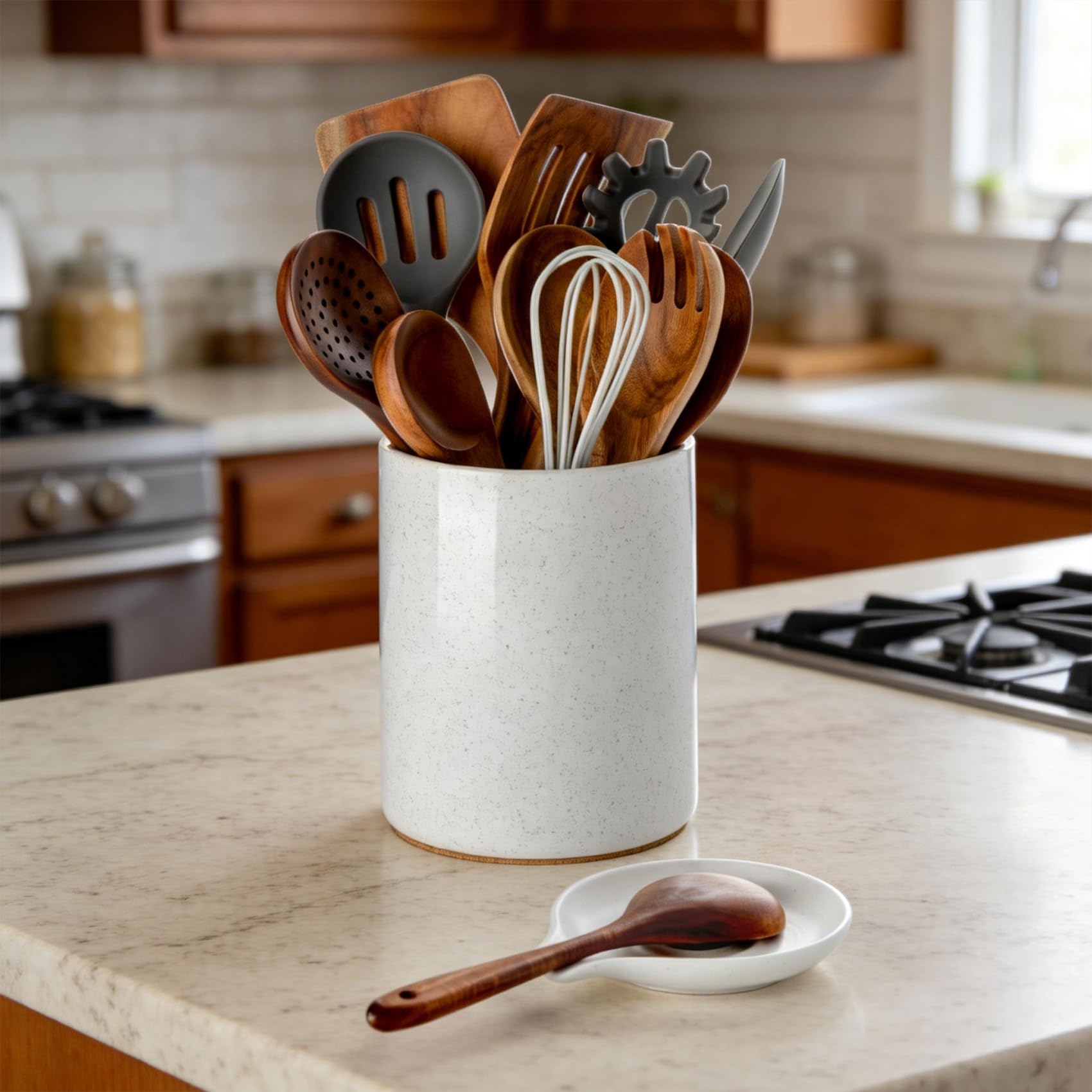 Glazed ceramic surface resists stains and odors