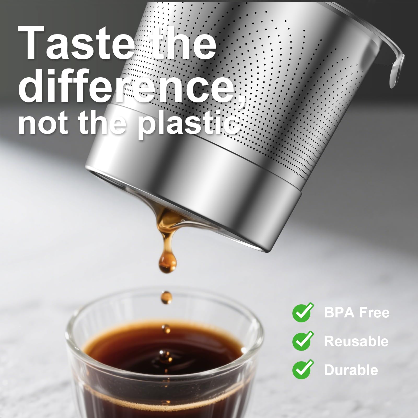 Stainless steel filter for reusable K Cups by NUKALO