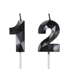 Number 12 Candles two numeral candles for cake topper