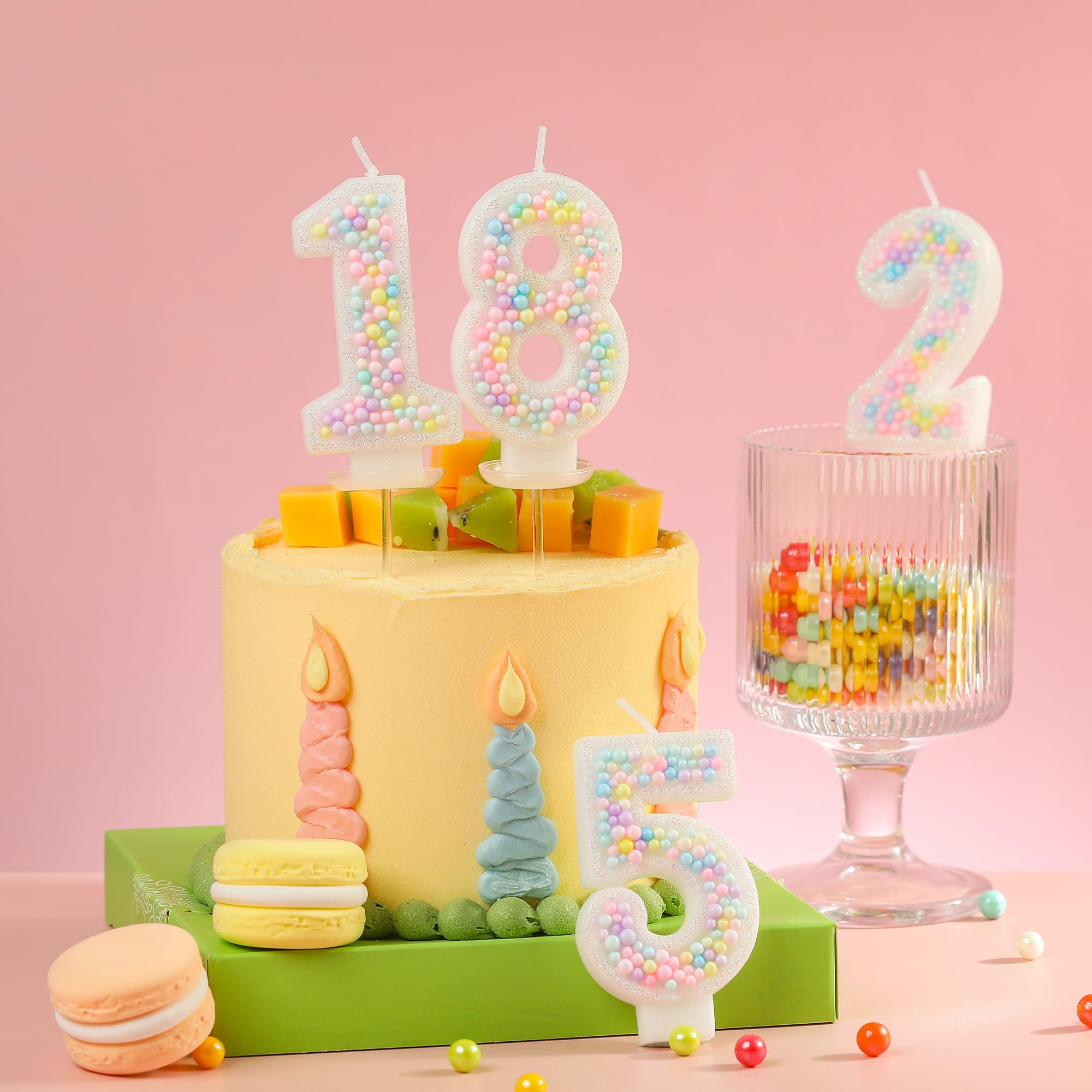 Number 3 birthday candle for cake decoration
