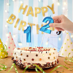 Number Birthday Candles dimensions width 1.89in height 2.67in total 5.4in