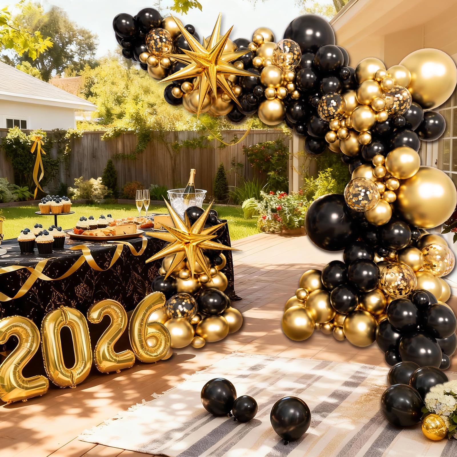 32inch 2026 number foil balloon included in kit