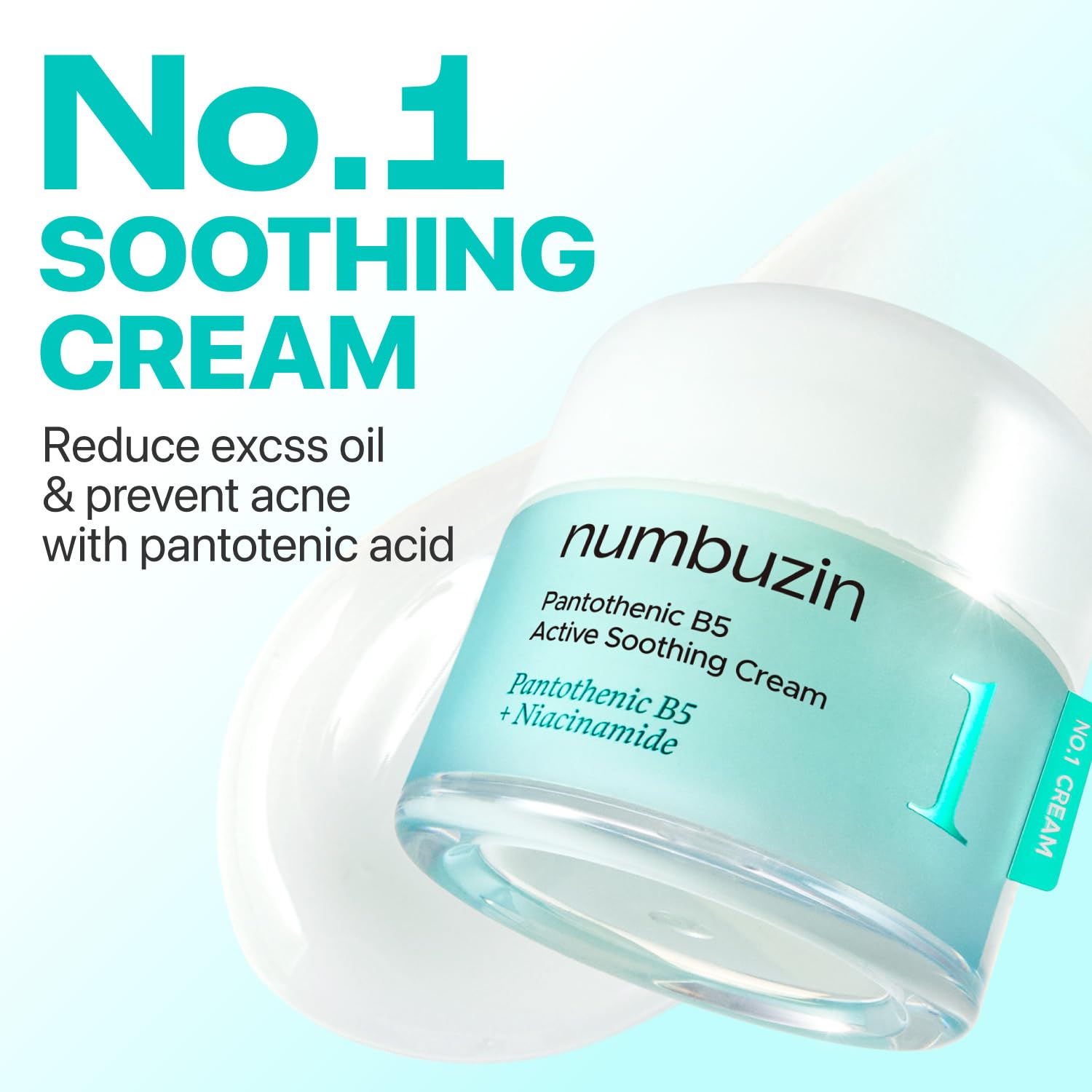 numbuzin No1 Pantothenic B5 Active Soothing Cream sebum control feature