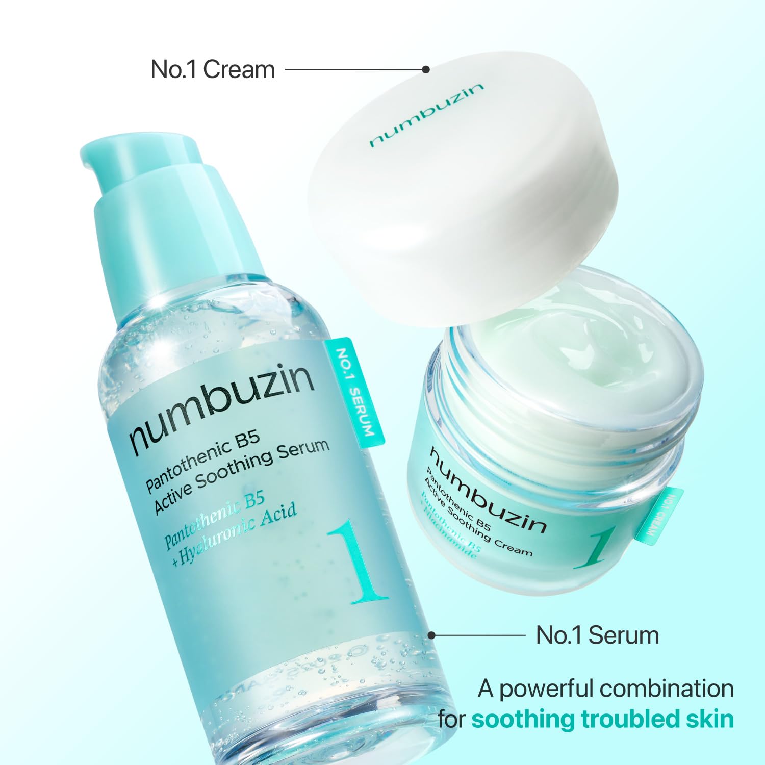 numbuzin No1 Pantothenic B5 Active Soothing Cream sophora angustifolia