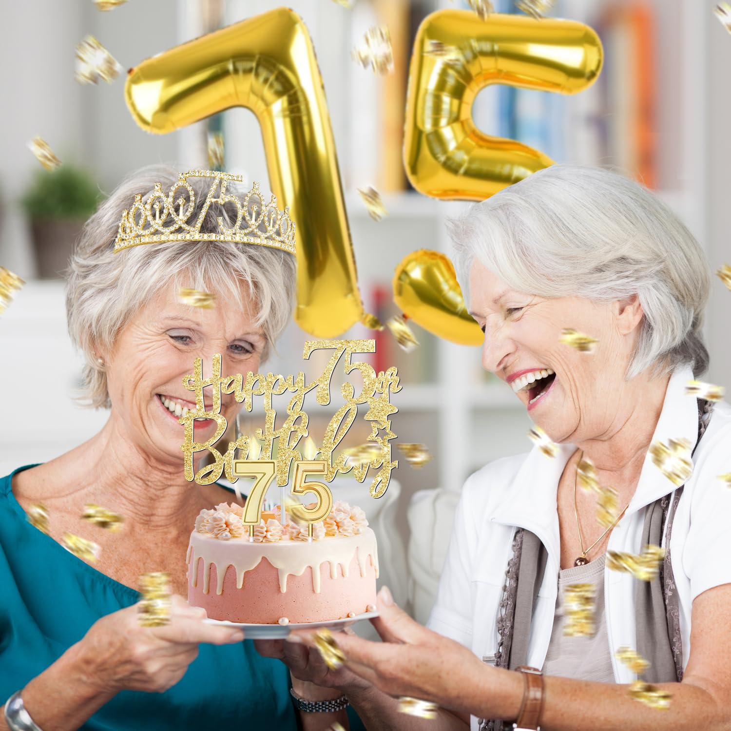 YeohJoy numeral 75th birthday candles