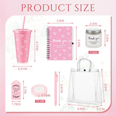 Pink bow Nuogo prizes for new parent shower