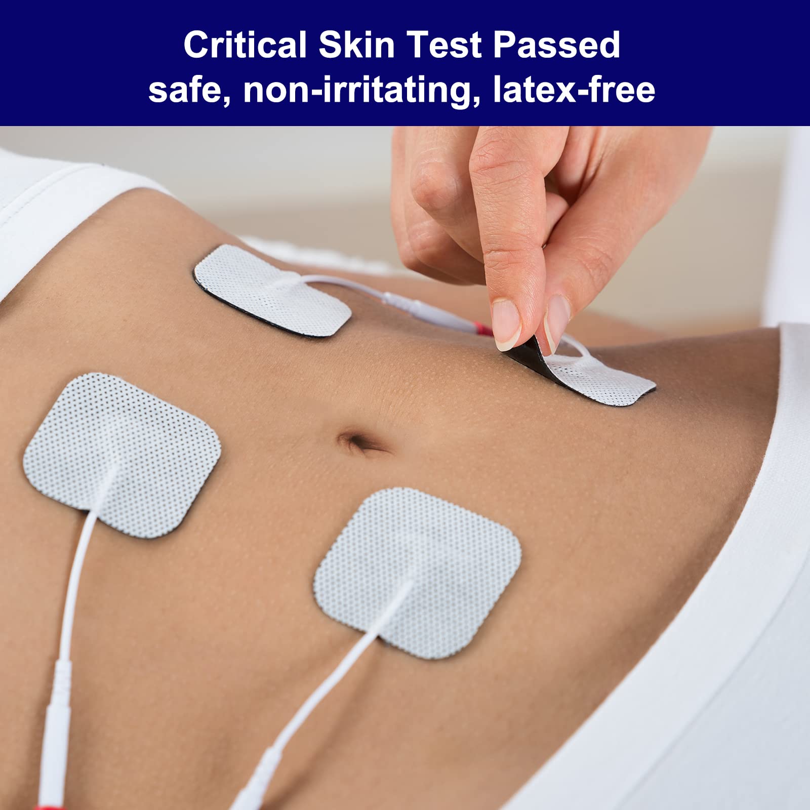Latex-free medical-grade NURSAL tens pads