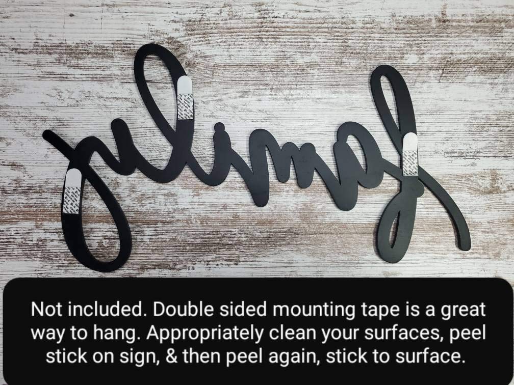 Maple wood MDF name sign customizable width options