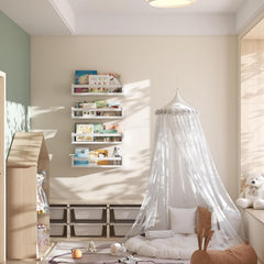 Nursery decor shelf set suitable for books in children's room