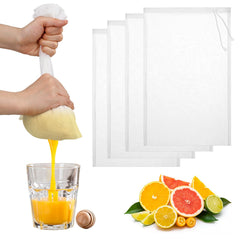 Nut Milk Bag 12x8 inch nylon filter bags 4 pack
