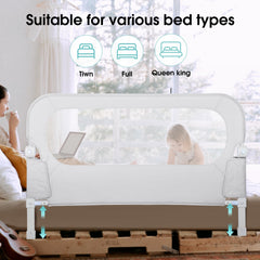 47 inch bed gate overview for twin to queen beds
