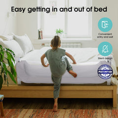 47 inch swing down bed rail for easy child access