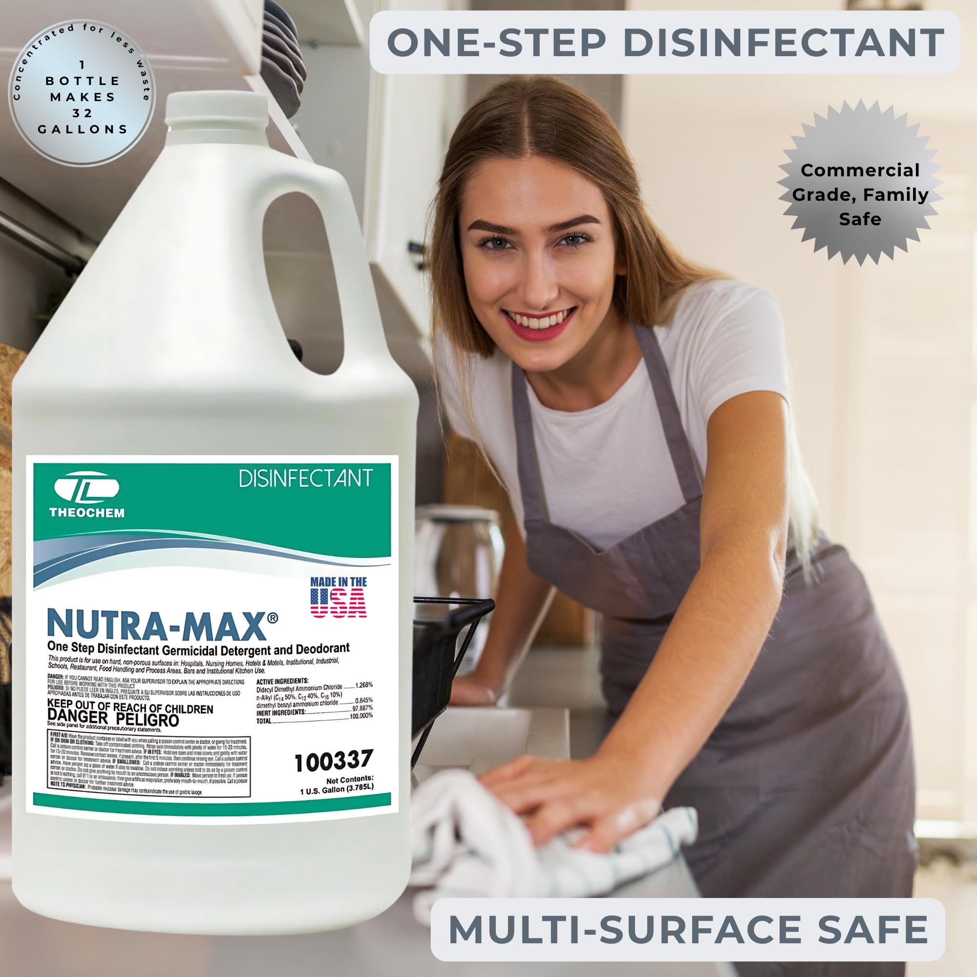 Fresh scented disinfectant with no harsh fumes