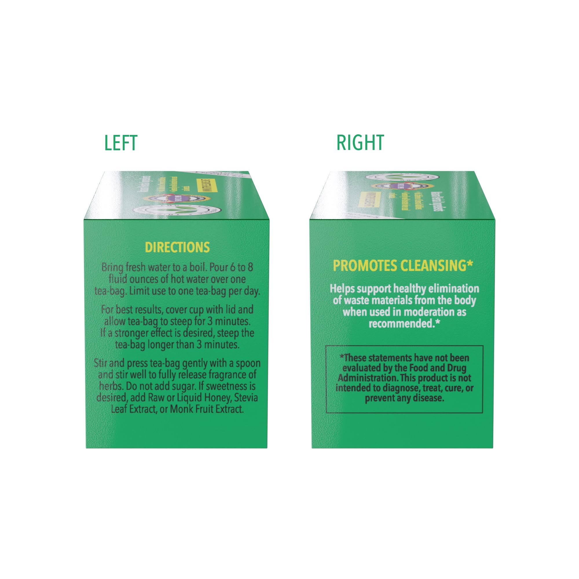 Nutra-Slim Tea branding and product name close up