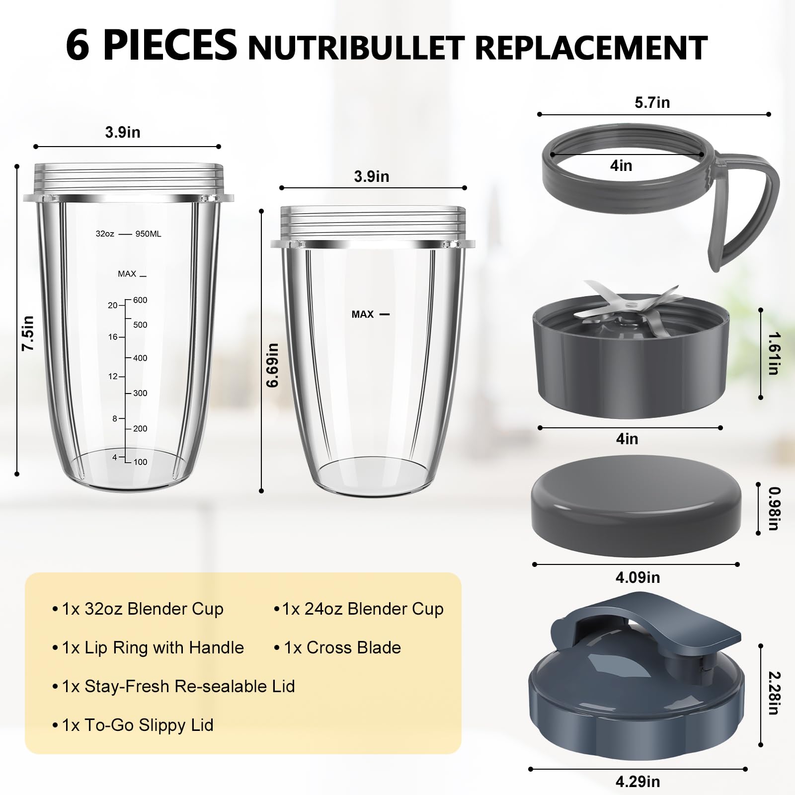 Nutribullet 24oz replacement cup