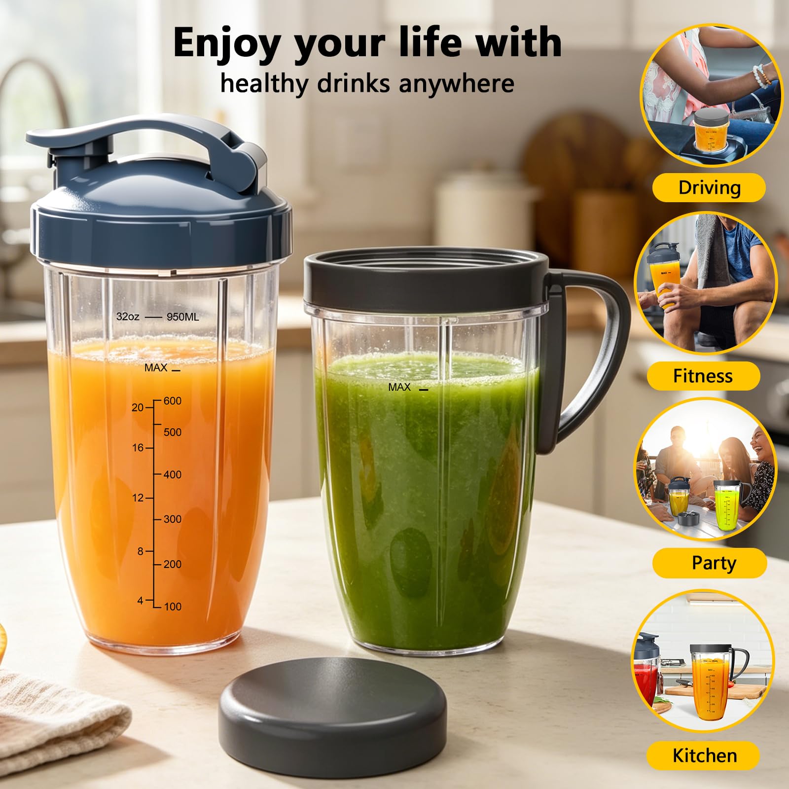 Nutribullet resealable lid replacement
