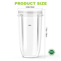 Nutribullet compatible cups for 600W and 900W blenders
