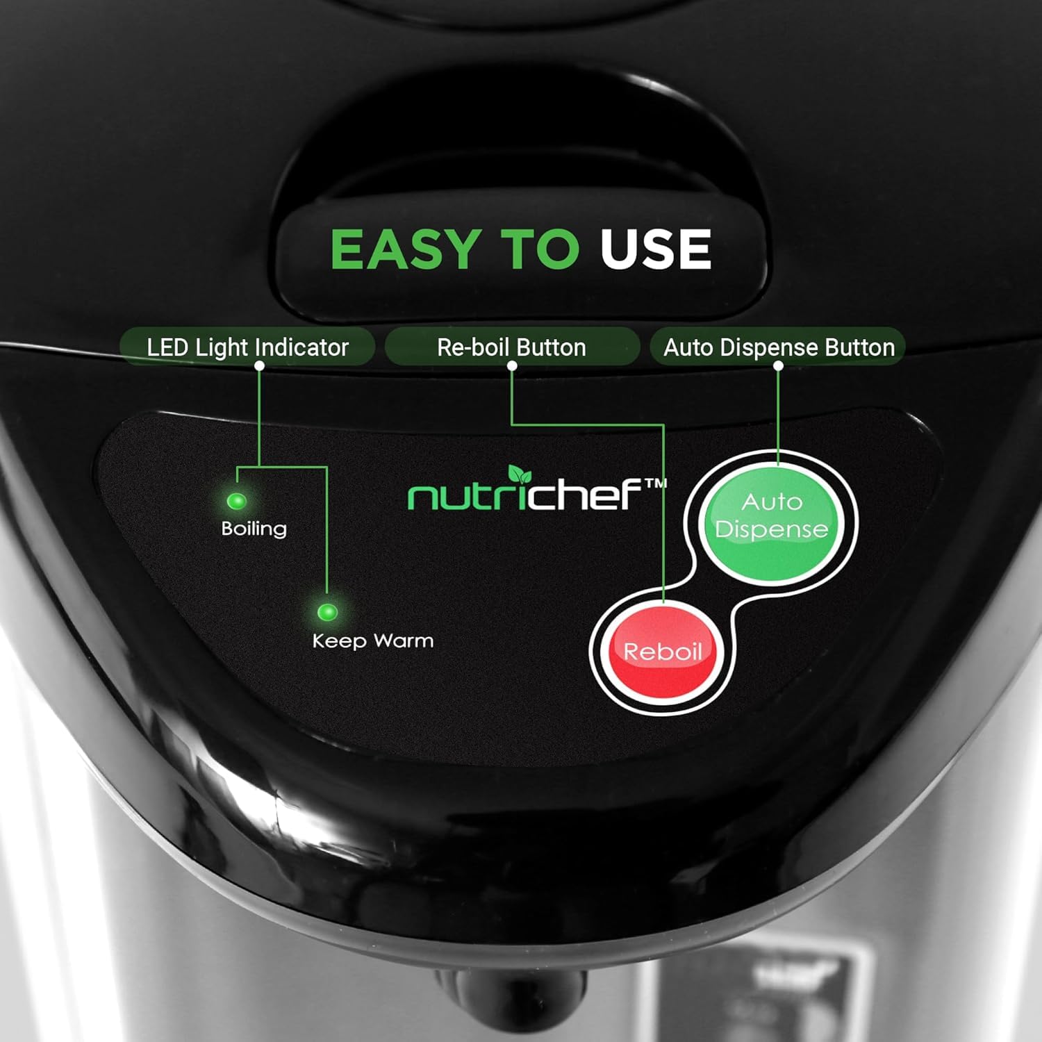 NutriChef compact tabletop design on kitchen counter
