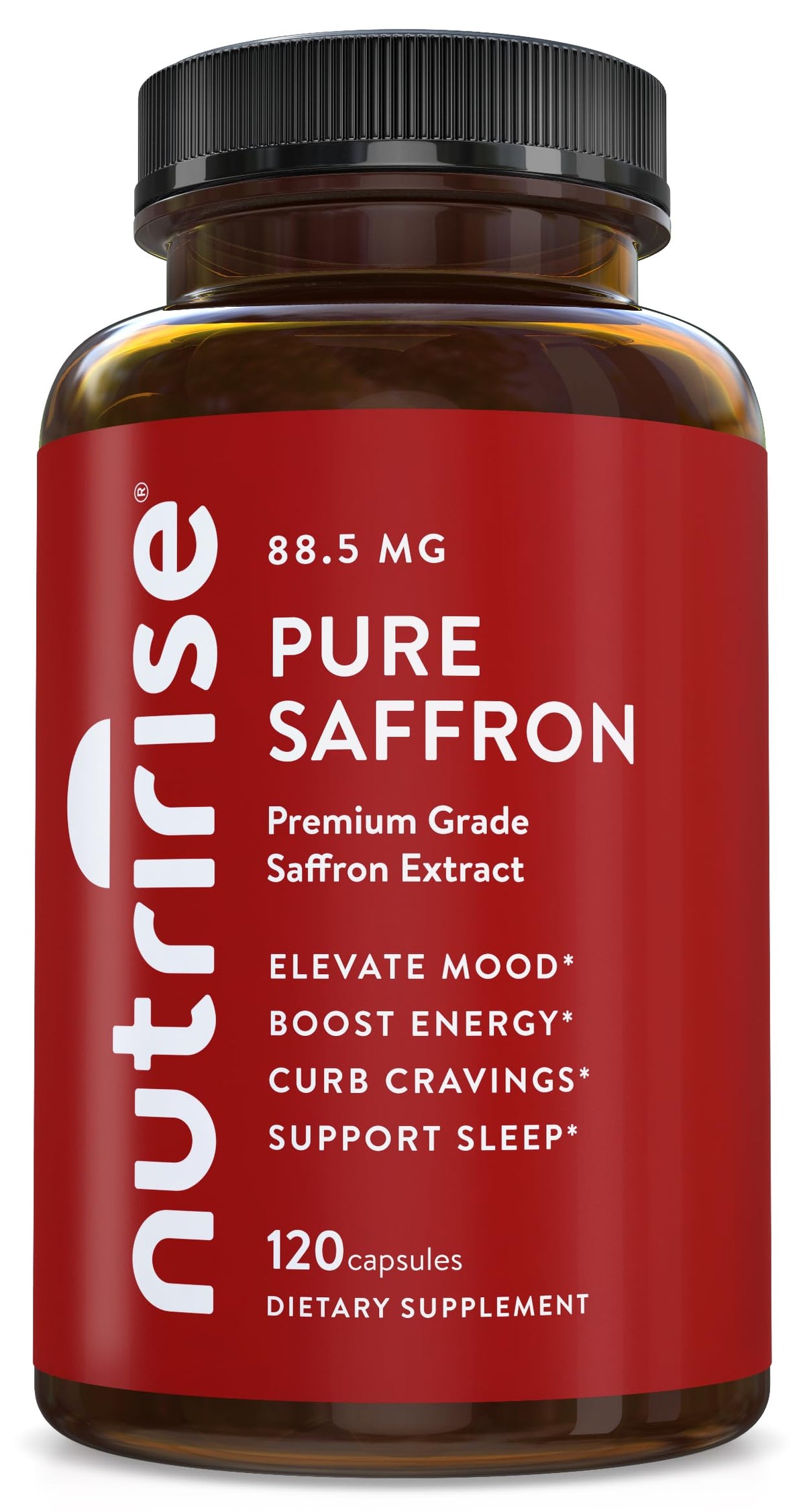 NutriRise saffron supplements bottle 120 capsules