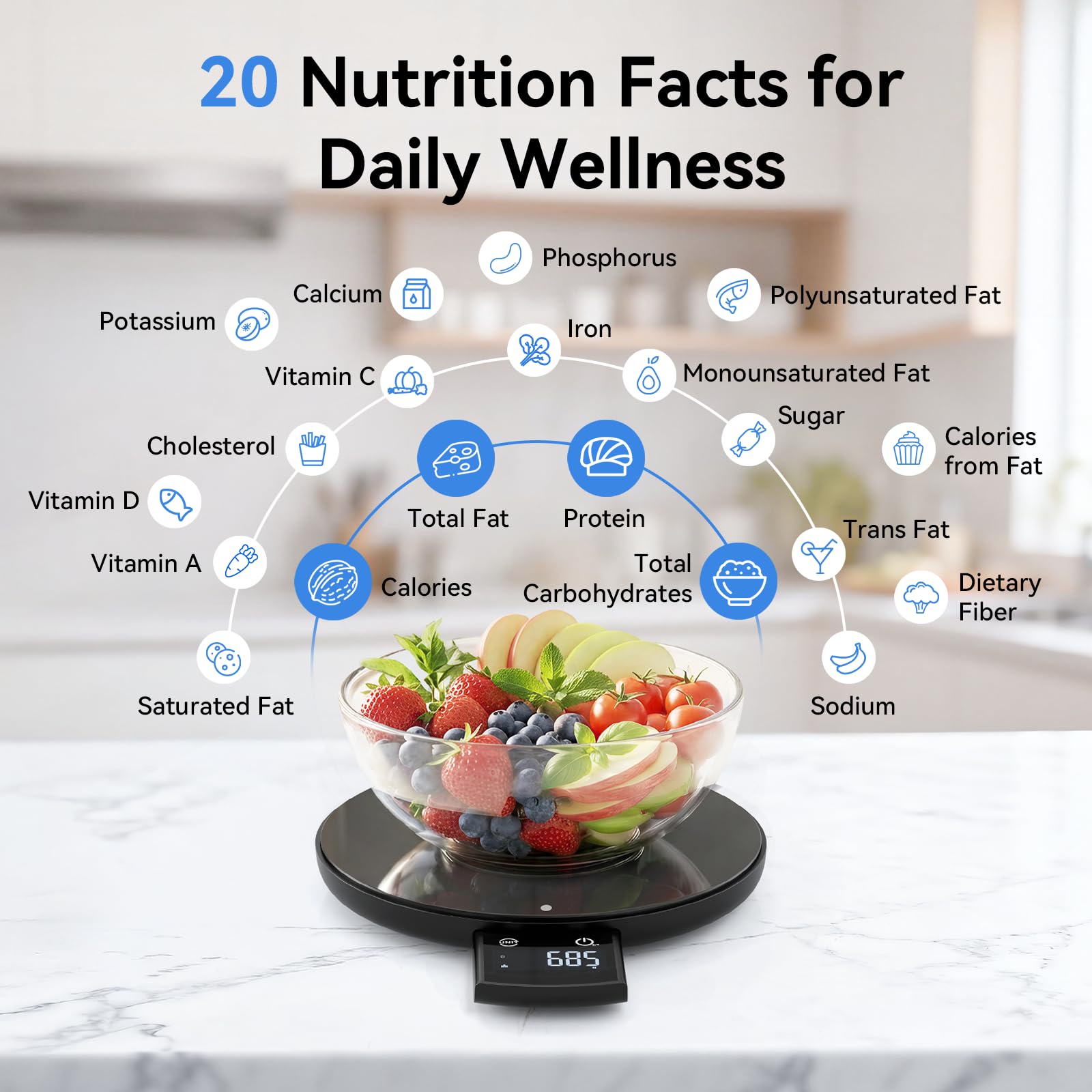 NutriScale app barcode scan nutrition facts database