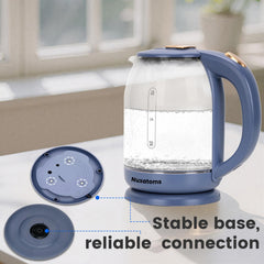 Borosilicate glass visual boiling window on kettle