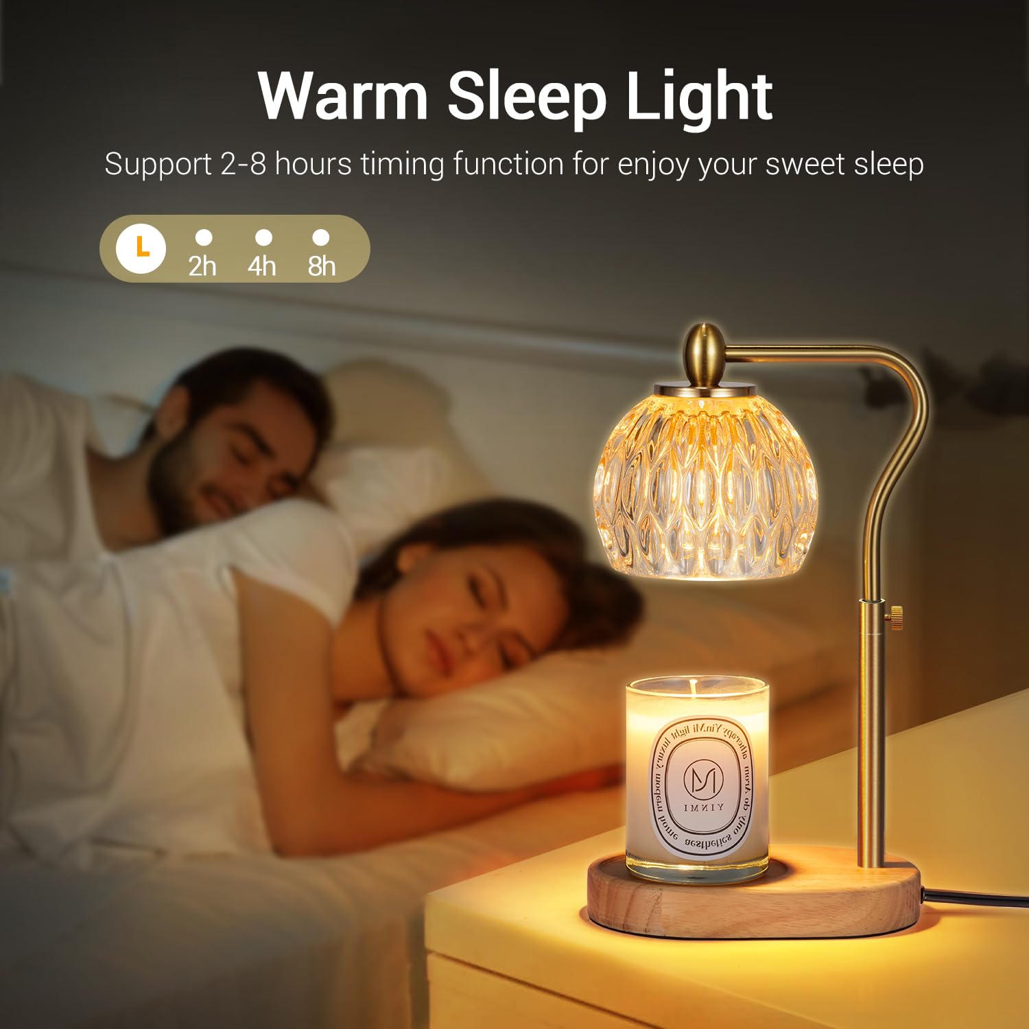 NVRGIUP Candle Warmer Lamp retro decorative room setup