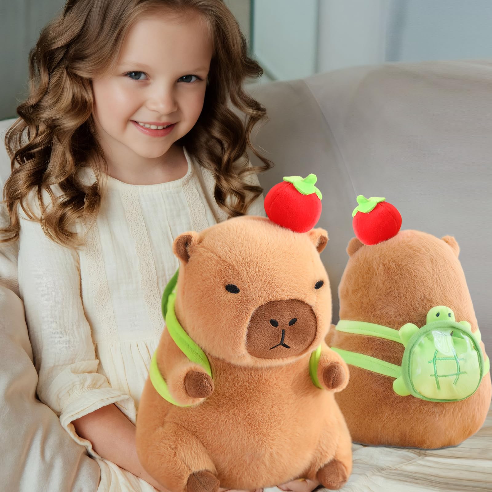 Gift ready capybara plush doll pillow image