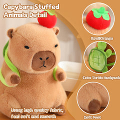 Kawaii capybara plush toy front view
