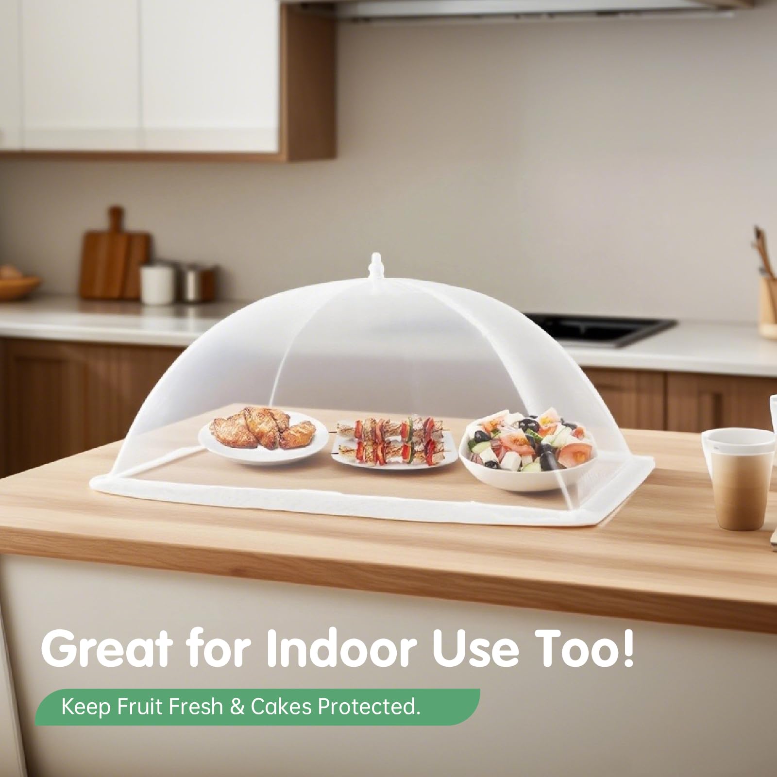 Indoor and outdoor use food nets for picnics and BBQ