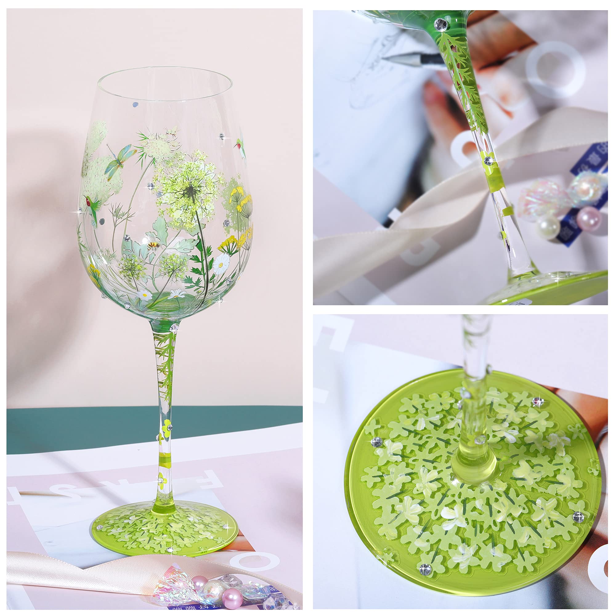NymphFable personalised gift wine glass ready for gifting