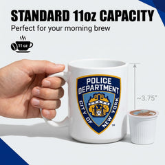 Nypd City of New York Police Department white ceramic mug CCS