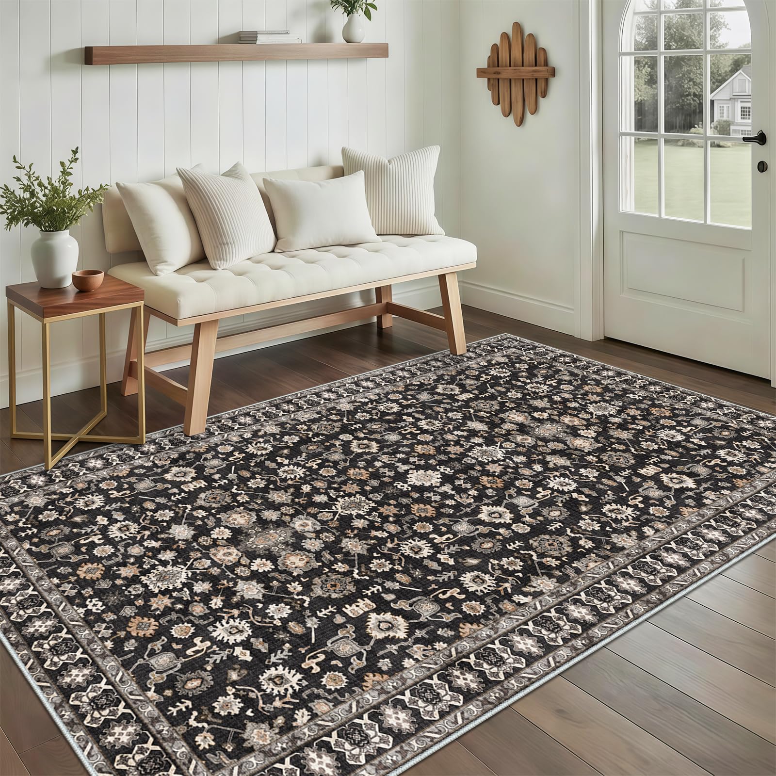 Entryway rug ideal for front of door spaces
